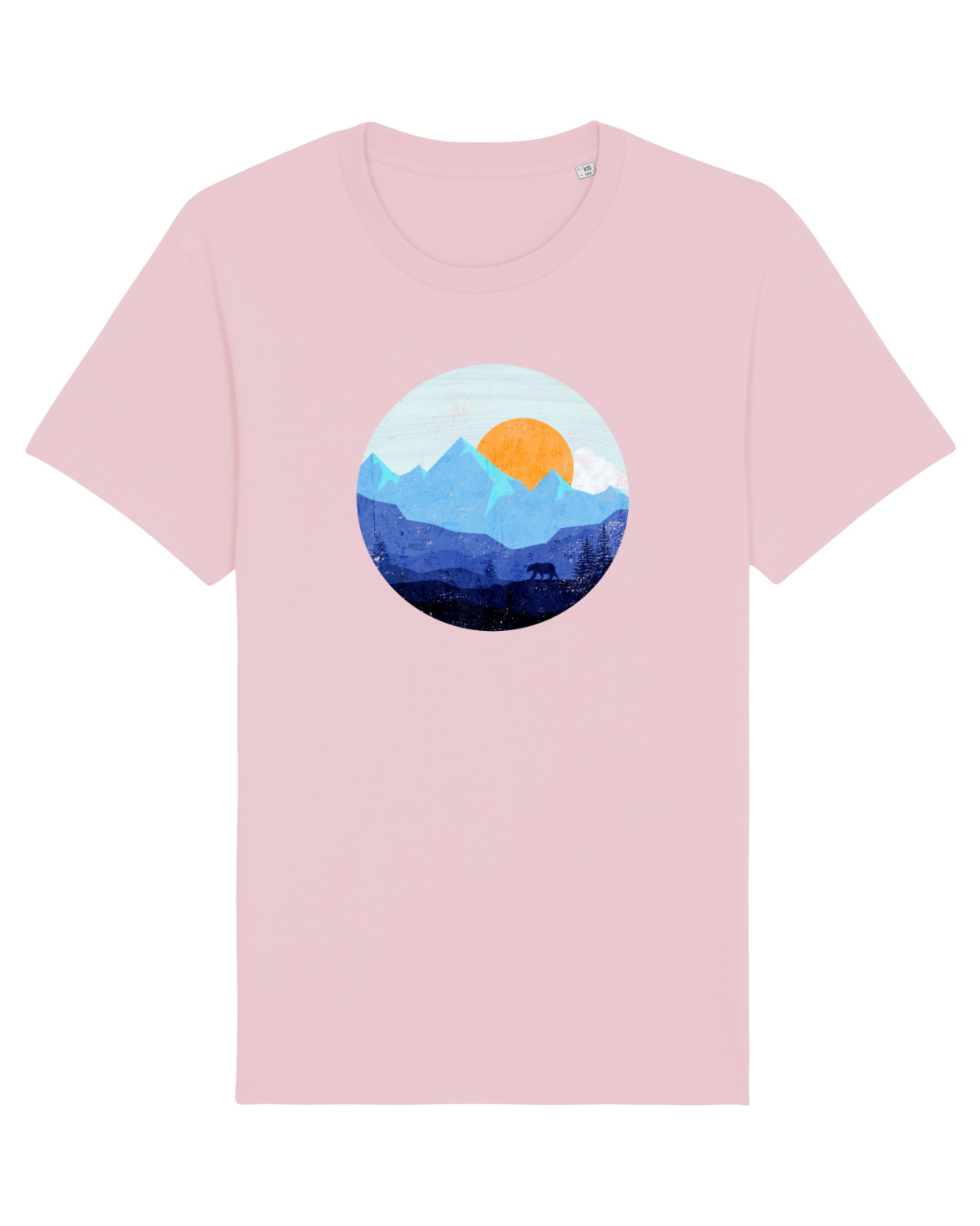 Tricou mânecă scurtă Unisex Rocker Cotton Pink