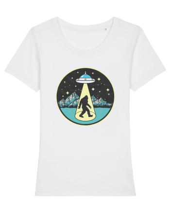 Bigfoot Alien Abduction White