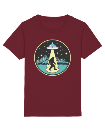 Bigfoot Alien Abduction Burgundy