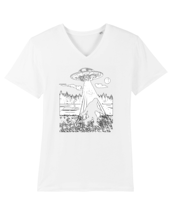 Bigfoot Alien Abduction Lockhness Monster White
