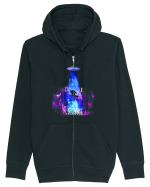 Bigfoot Alien Abduction Hanorac cu fermoar Unisex Connector