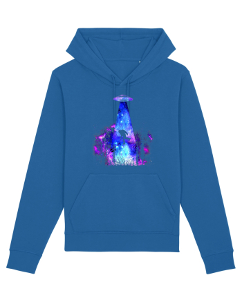 Bigfoot Alien Abduction Royal Blue