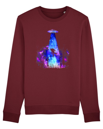 Bigfoot Alien Abduction Burgundy