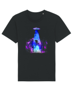 Bigfoot Alien Abduction Tricou mânecă scurtă Unisex Rocker
