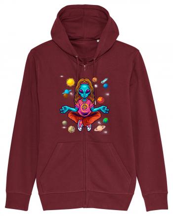  Alien Yoga Lover Burgundy