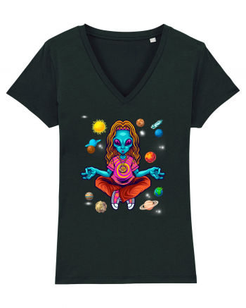  Alien Yoga Lover Black