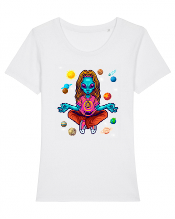  Alien Yoga Lover White