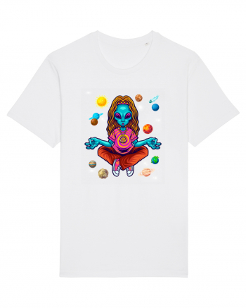  Alien Yoga Lover White