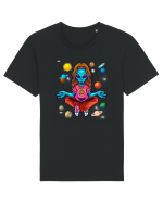  Alien Yoga Lover Tricou mânecă scurtă Unisex Rocker