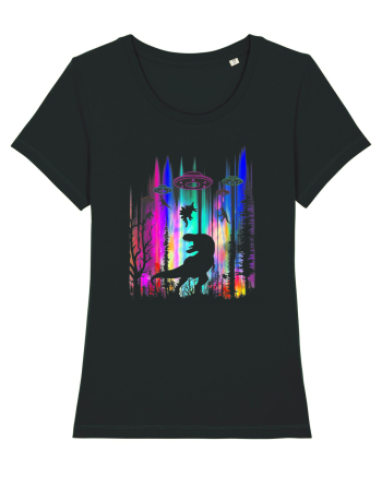 Alien T-Rex Abduction  Black
