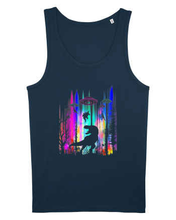 Alien T-Rex Abduction  Navy