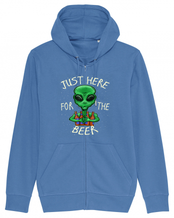 Just Here For The Beer Alien Bright Blue