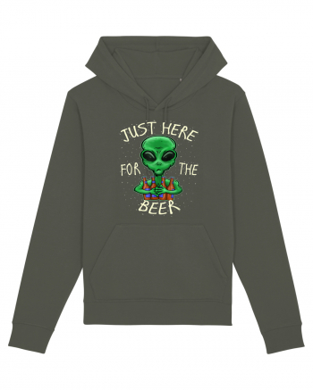 Just Here For The Beer Alien Khaki