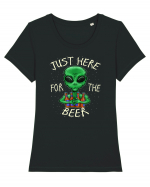 Just Here For The Beer Alien Tricou mânecă scurtă guler larg fitted Damă Expresser