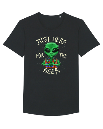 Just Here For The Beer Alien Black