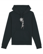 Grey Alien Peeking Hanorac Unisex Drummer