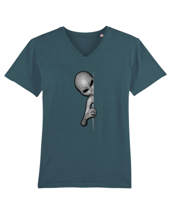 Grey Alien Peeking Stargazer