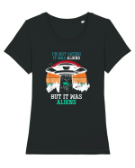 Scifi Lover Tricou mânecă scurtă guler larg fitted Damă Expresser
