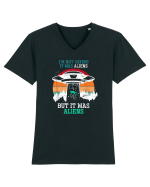 Scifi Lover Tricou mânecă scurtă guler V Bărbat Presenter