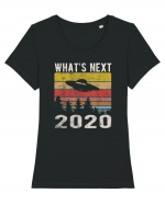 What's Next 2020 Tricou mânecă scurtă guler larg fitted Damă Expresser