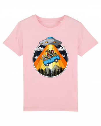 Hippie Van Alien Abduction Cotton Pink