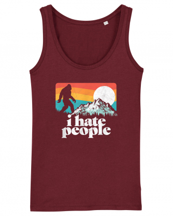 Bigfoot I Hate People Burgundy