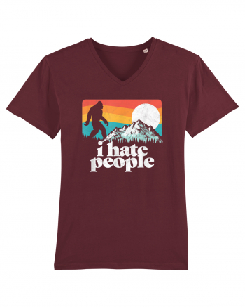 Bigfoot I Hate People Burgundy