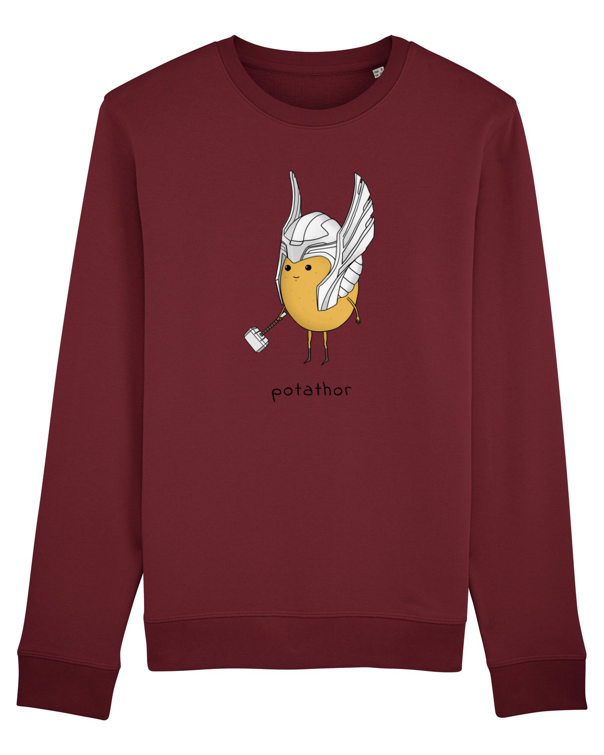 Bluză mânecă lungă Unisex Rise Burgundy