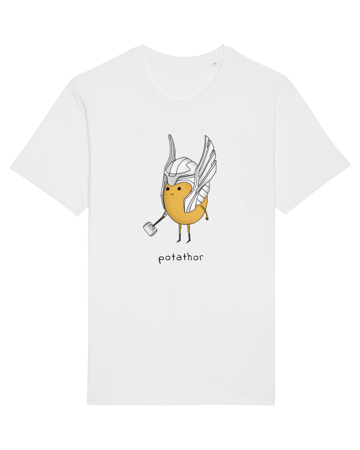 Tricou mânecă scurtă Unisex Rocker White