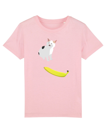 Cat no like banana Cotton Pink