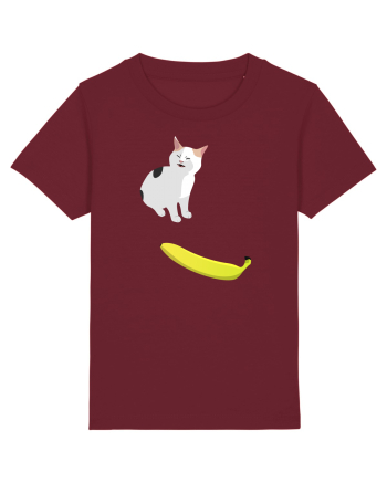 Cat no like banana Burgundy