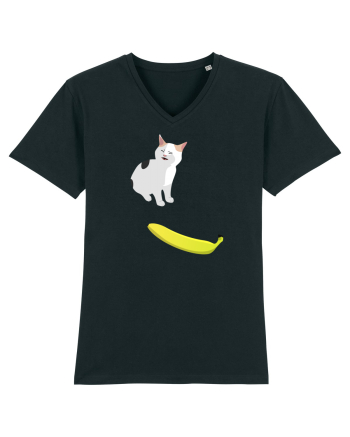 Cat no like banana Black
