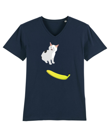 Cat no like banana French Navy