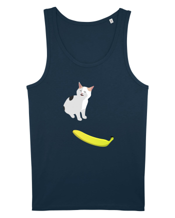 Cat no like banana Navy