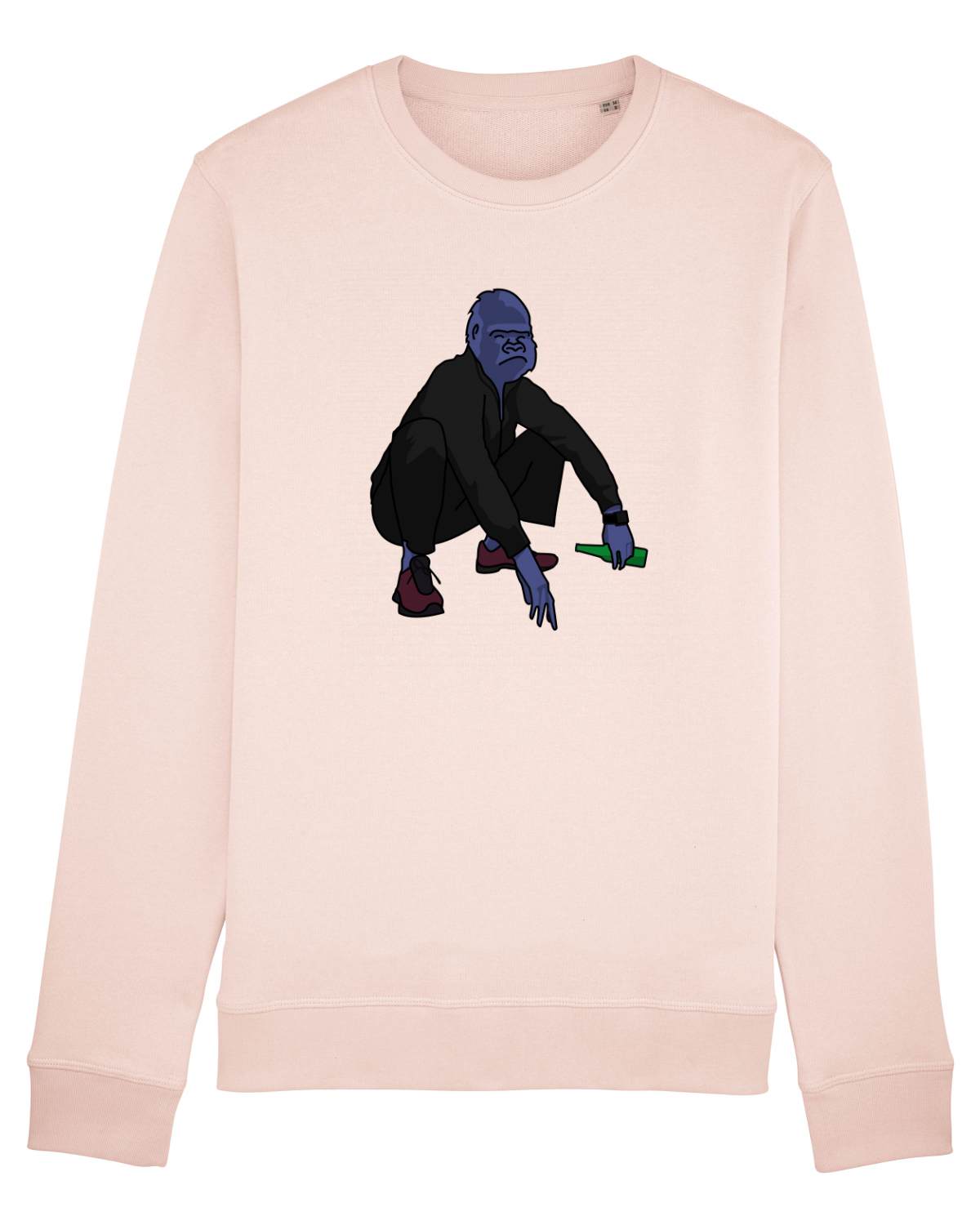 Bluză mânecă lungă Unisex Rise Candy Pink