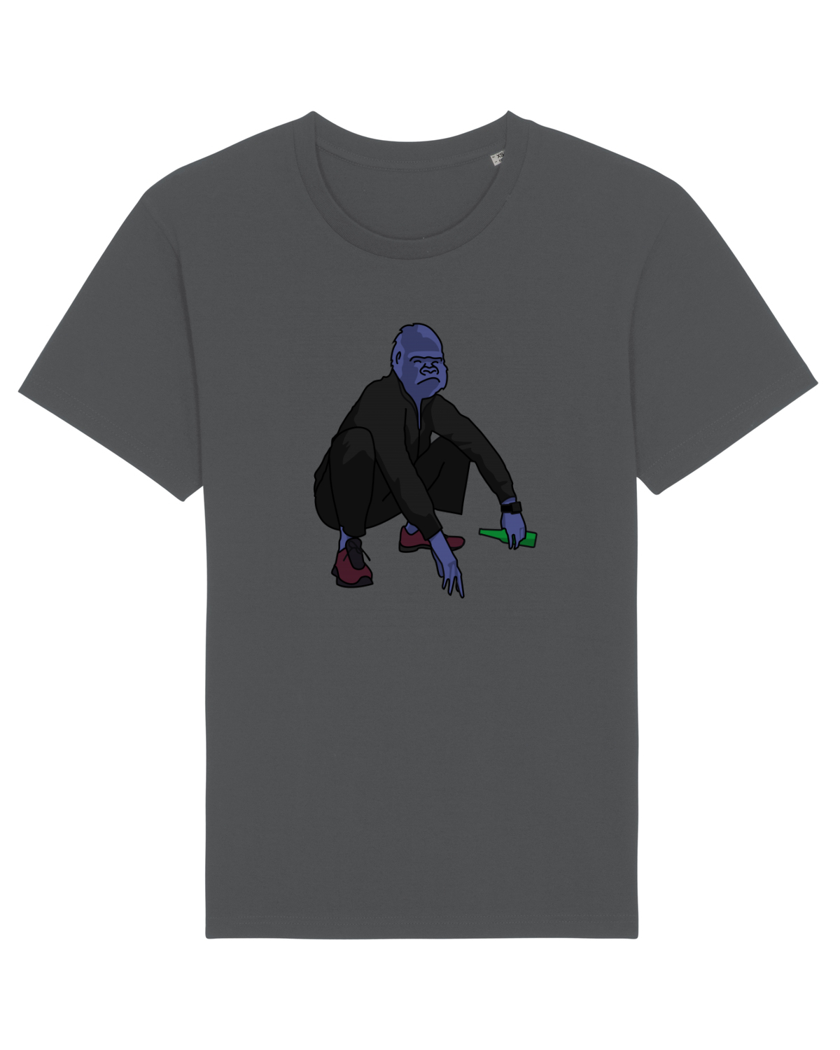 Tricou mânecă scurtă Unisex Rocker Anthracite
