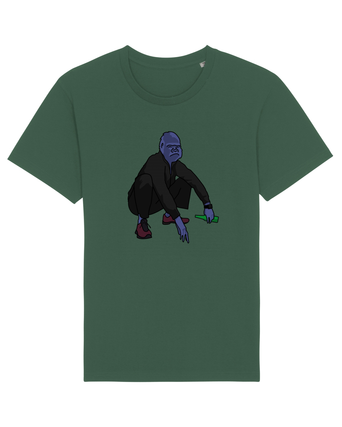 Tricou mânecă scurtă Unisex Rocker Bottle Green