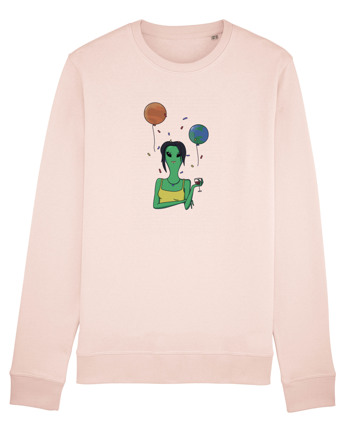 Bluză mânecă lungă Unisex Rise Candy Pink
