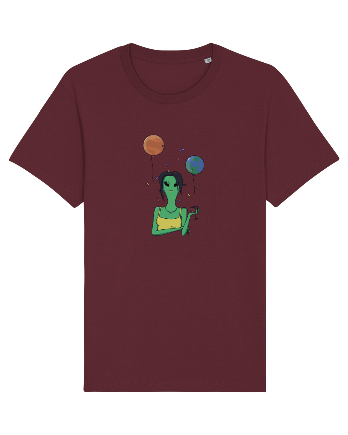 Tricou mânecă scurtă Unisex Rocker Burgundy