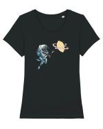 Amazing Discovery Tricou mânecă scurtă guler larg fitted Damă Expresser