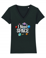 I Need Space Solar System Tricou mânecă scurtă guler V Damă Evoker