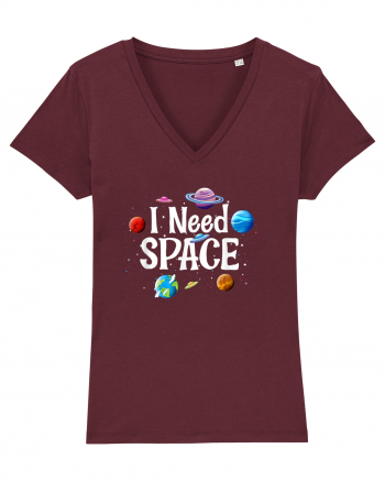 I Need Space Solar System Burgundy