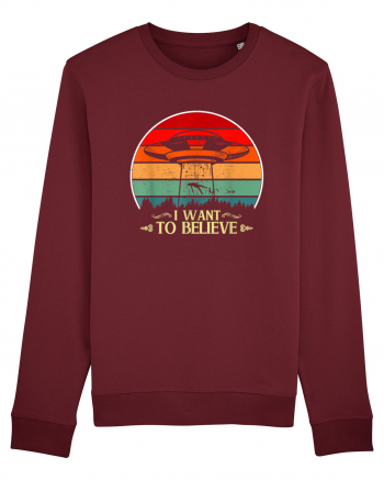 I Want to Believe Burgundy