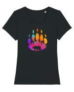 Ursul Brun Regele Pădurii Tricou mânecă scurtă guler larg fitted Damă Expresser