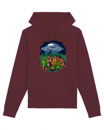 Neanderthal Space Aliens Burgundy