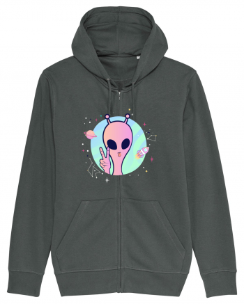 Cool Trippy Pink Alien Anthracite