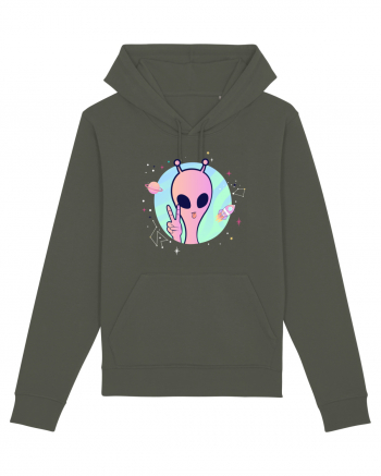 Cool Trippy Pink Alien Khaki