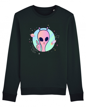 Cool Trippy Pink Alien Black