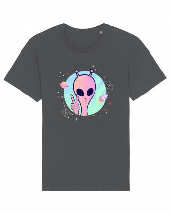 Cool Trippy Pink Alien Anthracite