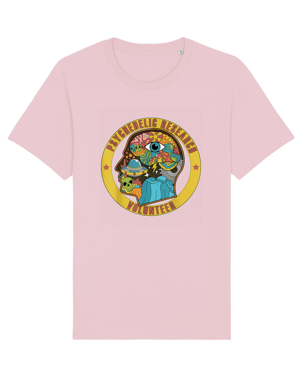 Tricou mânecă scurtă Unisex Rocker Cotton Pink